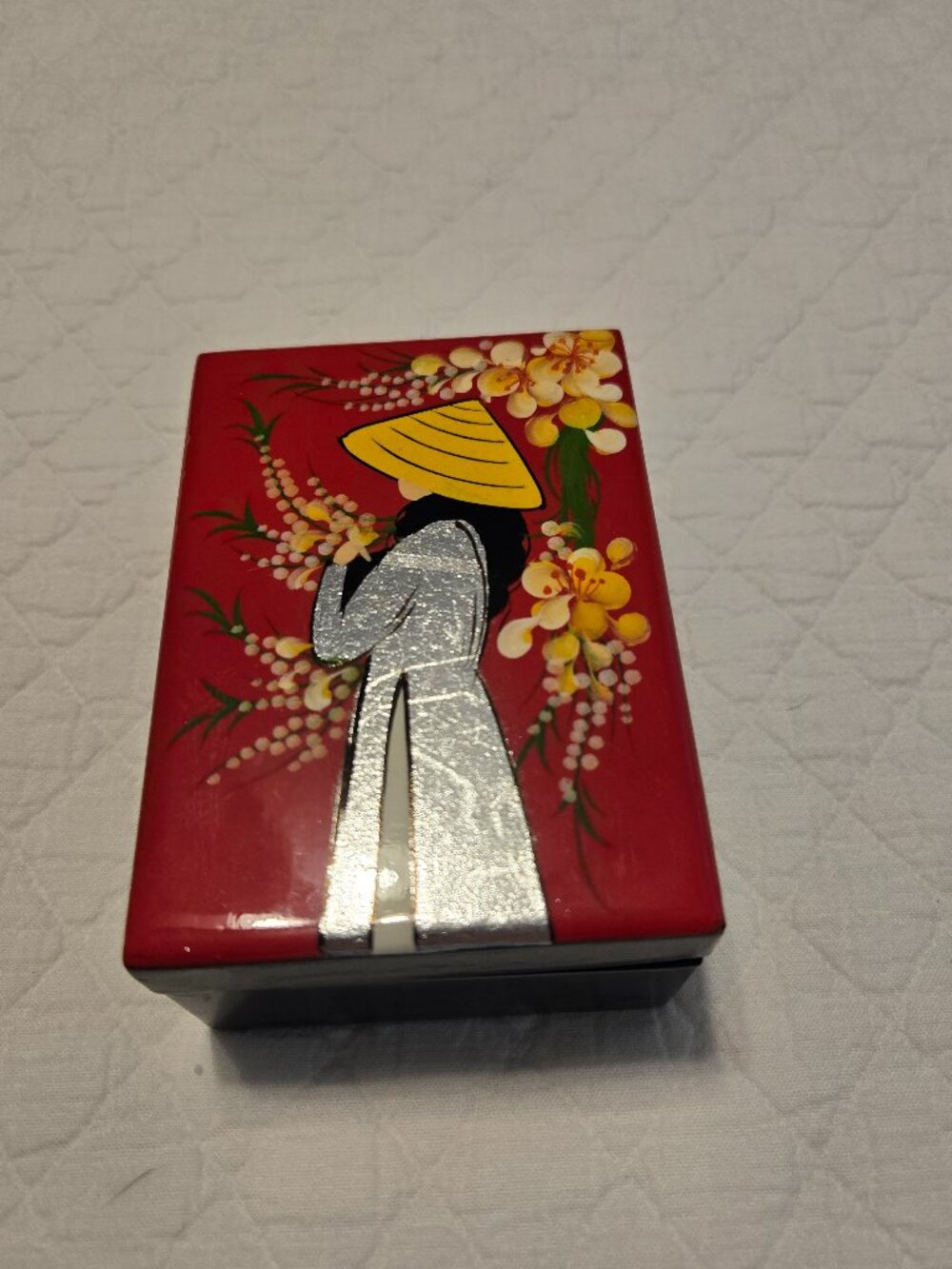 Lacquer Jewelry Keepsake Vanity Box